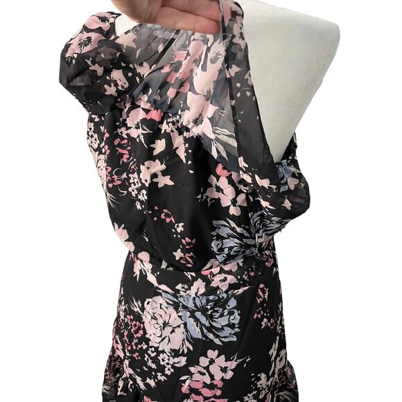 NWT Yumi Kim Model Behavior One shoulder floral mini dress - Medium - Picture 6 of 8